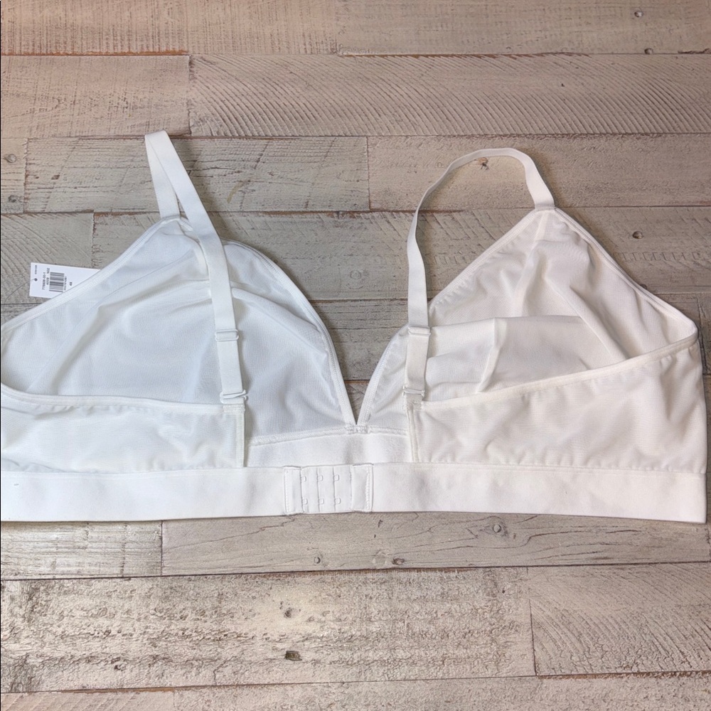 Women's V-Neck Mesh White Bralette Size 4X NWT! - Picture 6 of 15